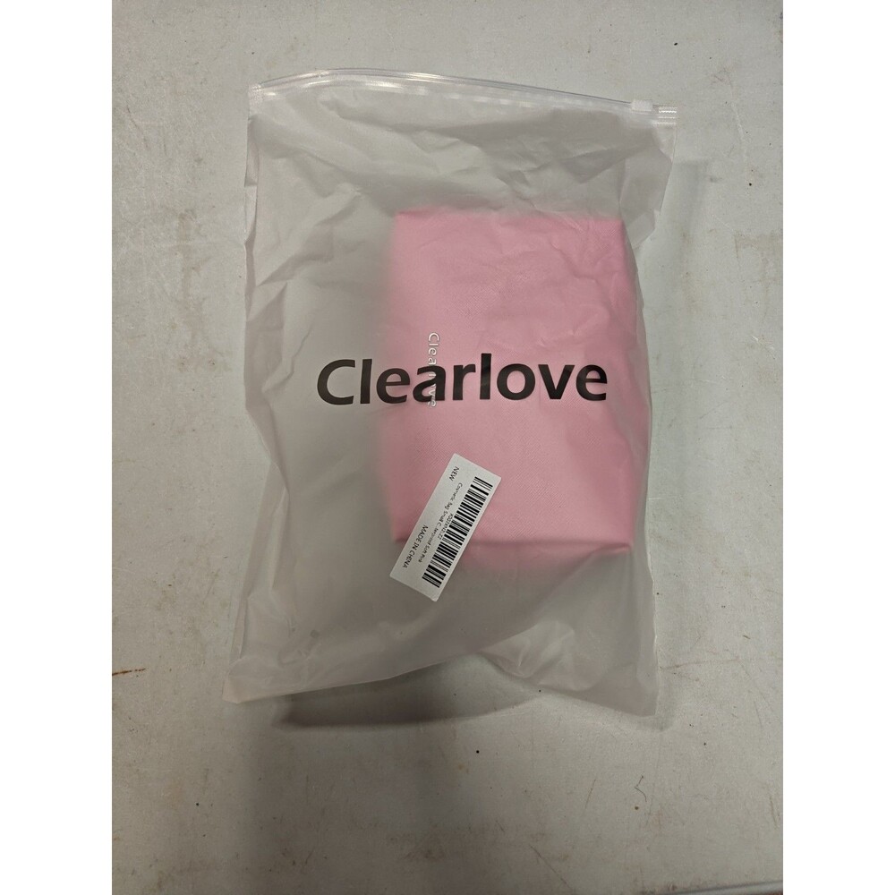 Clear Love Makeup Bag Brand New Soft Pink